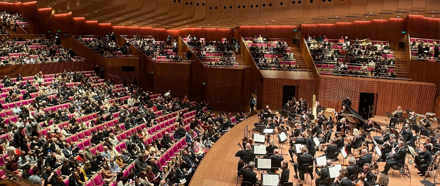 Audience files into the Sydney Opera House Concert Hall