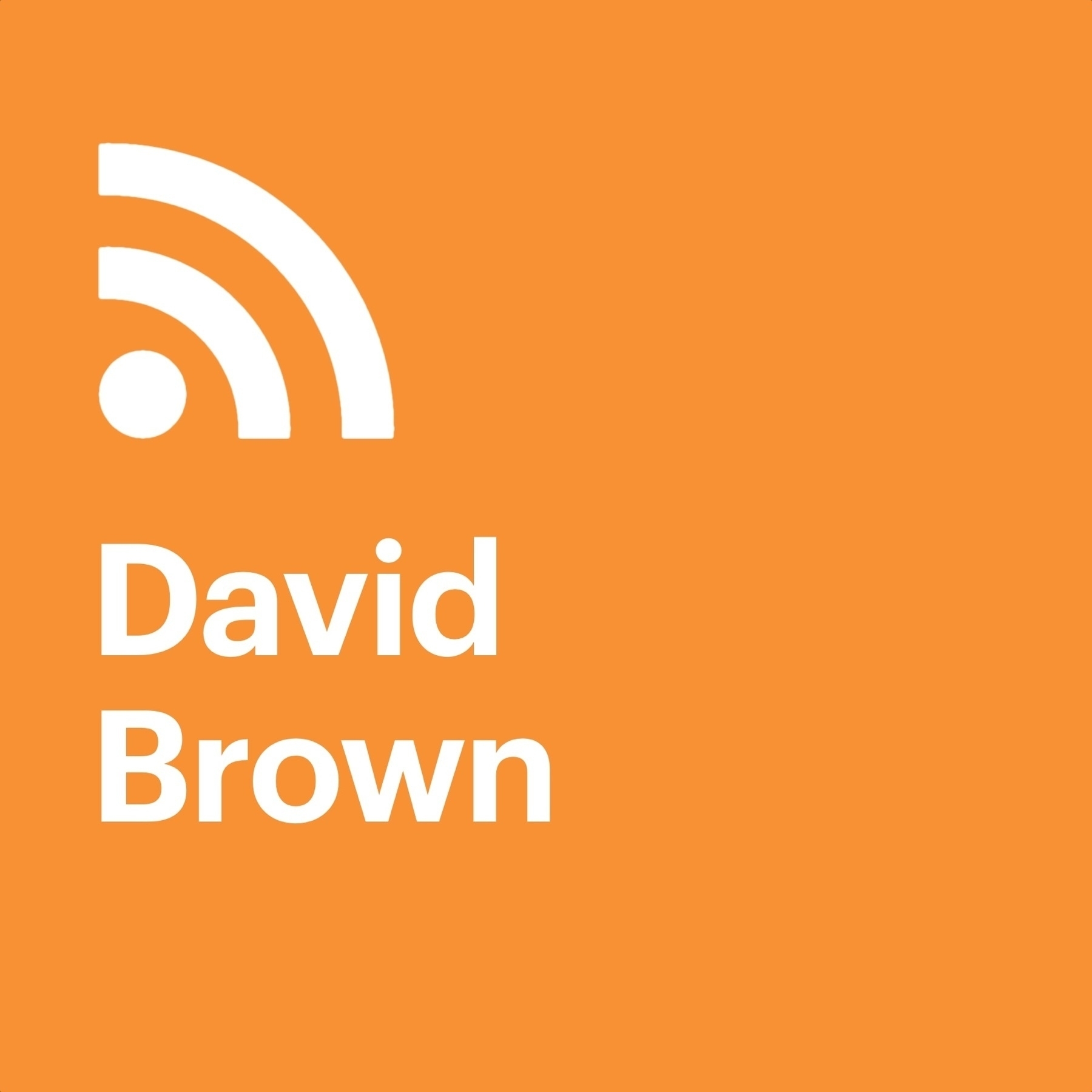 RSS icon with the name David Brown underneath it